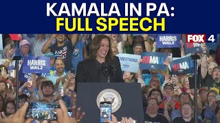 Kamala Harris Rally in Pennsylvania FULL SPEECH [upl. by Aicac]