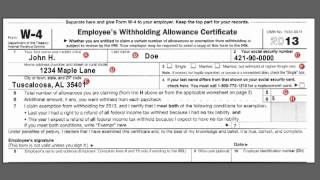 How to complete the Federal W4 Income Tax Withholding Form [upl. by Shela405]