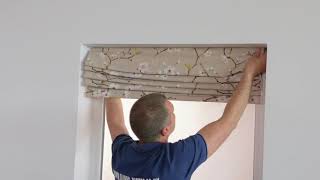 4 How to install roman blinds [upl. by Broome436]