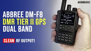 ABBREE DMF8 DMR TIER II With GPS Dual Band Handheld Transceiver [upl. by Arev]