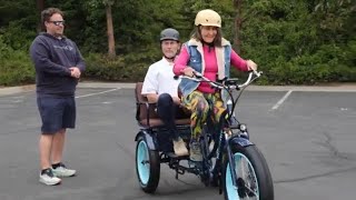 She Nearly Crashes the EBike Rickshaw Youll Be Amazed What Happens Next on This E Trike for Two [upl. by Nosmirc]