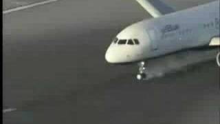 Aircrash  Jet Blue Airlines flight 292 Crashlanding [upl. by Drareg]