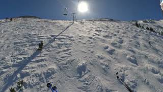 Headwaters lift at Big Sky 19 March 2023 [upl. by Elocin]