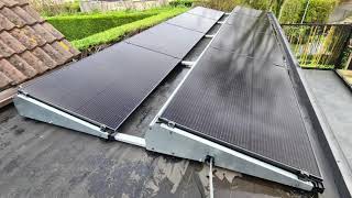 Fotoreportage part VII 10 zonnepanelen met Apsystems DS3 platdak pannen Esdec [upl. by Tyree537]