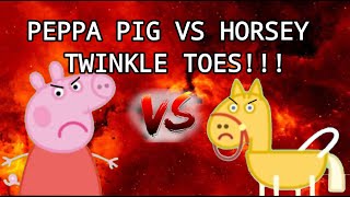 PEPPA PIG VS HORSEY TWINKLE TOES [upl. by Nij]