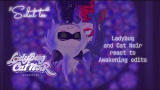 Revelation Ladynoir react to Awakening edits  MLB gacha club  Ladynoir  gacha [upl. by Nilat132]