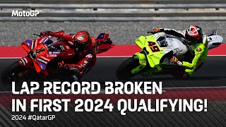 The recordbreaking last 5 minutes of MotoGP Q2  2024 QatarGP [upl. by Ahsauqal]