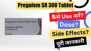 Pregafem SR 300 Tablet Uses in Hindi  Side Effects  Dose [upl. by Ardnos225]