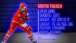 Dmitri Tukach  Top Belarusian Prospects  DinamoShinnik  NHL DRAFT 2023 [upl. by Keelia]