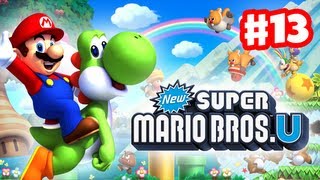 New Super Mario Bros U  Walkthrough Part 13  Frosted Glacier World 4 Wii U Gameplay [upl. by Coulombe]