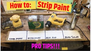 How to Strip paint like a Pro  4 different ways to strip paint off of wood [upl. by Severen850]