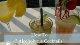 DIY 3 Alcoholvrije cocktails [upl. by Inna]