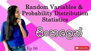 Random Variables amp Probability Distribution  සිංහල [upl. by Adlihtam]