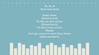 Jidenna  Bambi lyrics [upl. by Aetnahs]