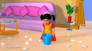 Bits of Paper  3D Animation English Nursery rhyme for children with lyrics [upl. by Reviere822]