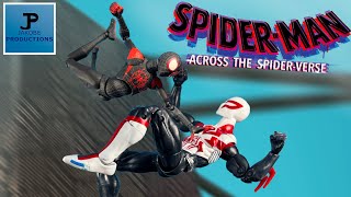 Across The SpiderVerse Part 2 Miguel Vs Miles Stop Motion [upl. by Shurlocke]