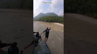 Rishikesh river rafting 🚣🌊funtrip rishikeshrafting rishikesh adventures adventurewithdheeraj [upl. by Aznerol]