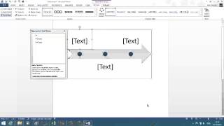 How to create basic timeline in Word 2013 [upl. by Shing]