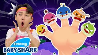 🧟‍♀️NEW NO Its the Zombie Shark Finger Family  Baby Shark Halloween  Baby Shark Official [upl. by Valerlan847]