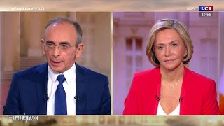 Le FaceàFace  Éric Zemmour face à Valérie Pécresse [upl. by Esej]