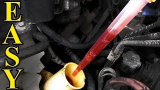 How to bleed Power Steering System the RIGHT WAY Bleed Powersteering [upl. by Quartet]