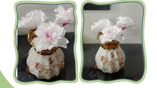 Tissue paper flower  Tissue paper crafts [upl. by Gnehs284]