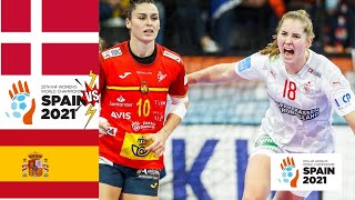 Denmark Vs Spain bronze medal Handball Womens World Championship Spain 2021 [upl. by Ellerehc749]