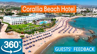 Corallia Beach Hotel VR 360° Drone Review Based on TripAdvisor Cyprus [upl. by Ynotna]