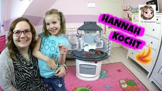 KOCHEN IN DER KINDERKÜCHE 🍽 Hannah bekocht Baby Born Sister und ihre Mama  Smoby Toys [upl. by Rekyr]