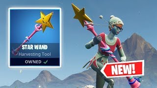 NEW STAR WAND PICKAXE GAMEPLAY IN FORTNITE [upl. by Natalee828]