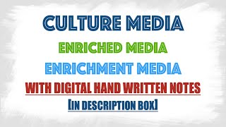 Enriched and Enrichment media  Microbiology [upl. by Hteazile]