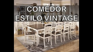 Tips para decorar un comedor estilo vintage [upl. by Liauqram131]