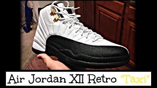 Air Jordan Retro 12 XII quotTaxiquot  2013 Nike Release  On Feet quotTaxi 12quot [upl. by Kathleen]