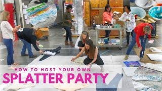 Splatter Party at Plaid amp How to Host Your Own [upl. by Yahsel936]