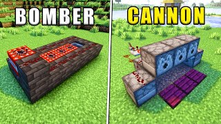 5 Easy TNT cannons in Minecraft  Minecraft Cannon Tutorial Easy [upl. by Alamap95]