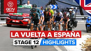 Breakaway Battles It Out On Peñas Blancas  Vuelta A España 2022 Stage 12 Highlights [upl. by Dunton]