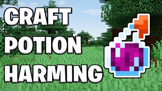 How To Make A Potion of Harming In Minecraft  Instant Damage Potion [upl. by Rosanna345]