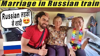 YEKATERINBURG TO ST PETERSBURG  INDIAN GOT MARRIED IN RUSSIAN TRAIN JOURNEY [upl. by Nalyac668]