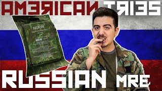 American Tries RUSSIAN MRE [upl. by Godart74]