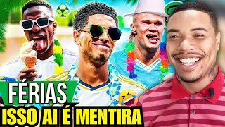 CLEBER REACT 🎵 É FÉRIAS NO FUTEBOL pt2  futparódia react futebol reações viralvideos [upl. by Bonis]