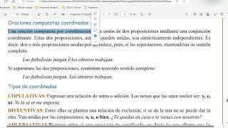 Oraciones compuestas distinguir entre yuxtapuestas coordinadas y subordinadas 2024 [upl. by Zebulon]