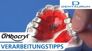 Orthocryl®  Verarbeitungstipps zur Herstellung einer herausnehmbaren Zahnspange [upl. by Joe565]