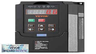 VEVOR VFD 2HP 15KW 75A 1 or 3 Phase 220V Input Review [upl. by Sharla]