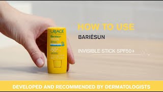 Uriage Bariesun Invisible Stick SPF 50  How to Use [upl. by Ioyal423]