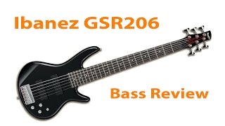 Ibanez GSR206 6 String Bass Review \\ Stefans Bass Blog [upl. by Annayat]