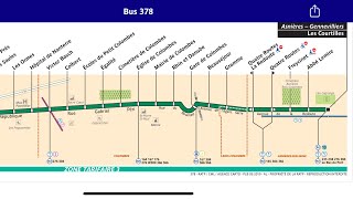 378 AsnièresGennevilliers Les Courtilles Métro ➡️ Nanterre Ville RER [upl. by Coates298]