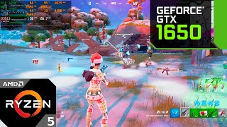 GTX 1650 Fortnite Chapter 5  1440p 144fps… [upl. by Atirrehs]