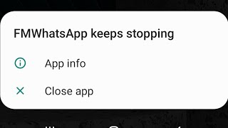 fm whatsapp keeps stopping  fm whatsapp has stopped [upl. by Kwang]