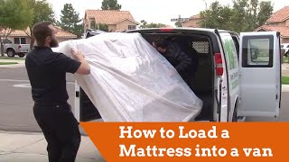 How to Load a Mattress into a Cargo Van [upl. by Roxi332]