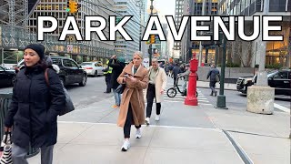 NEW YORK CITY Walking Tour 4K  PARK AVENUE [upl. by Lennaj124]